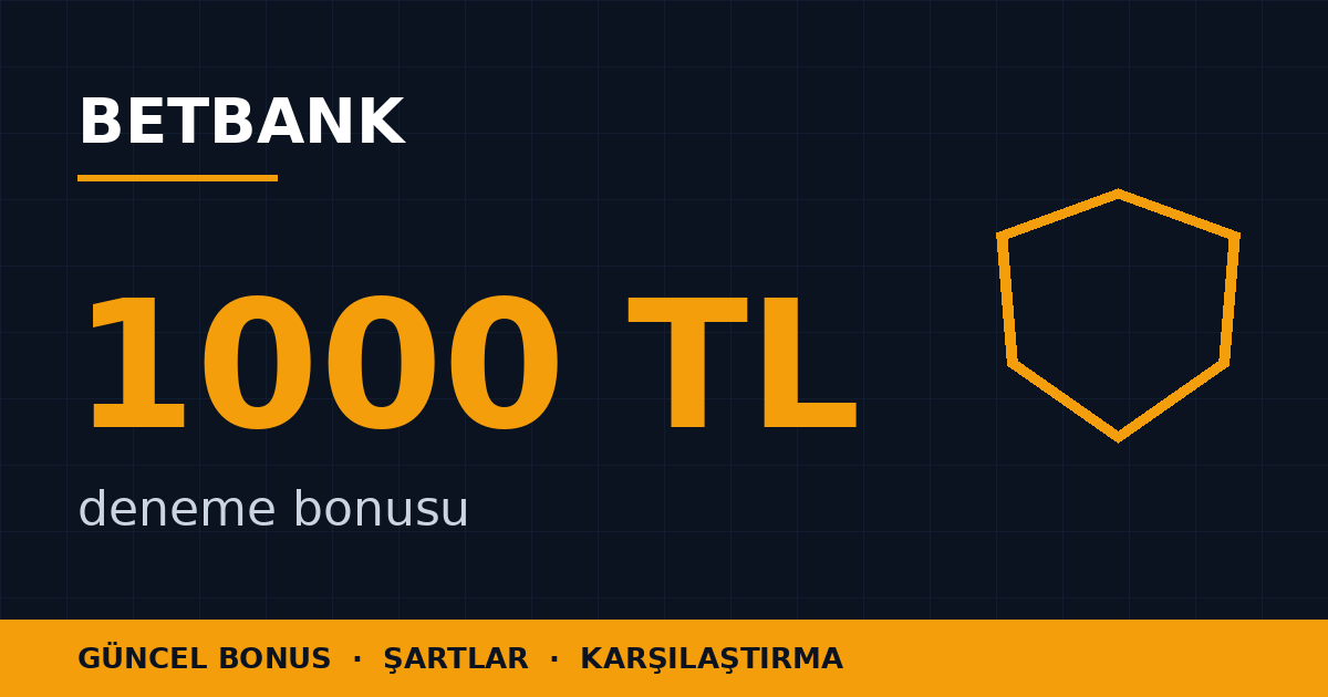 Betbank 1000 TL Deneme Bonusu Şartları ve Kullanımı